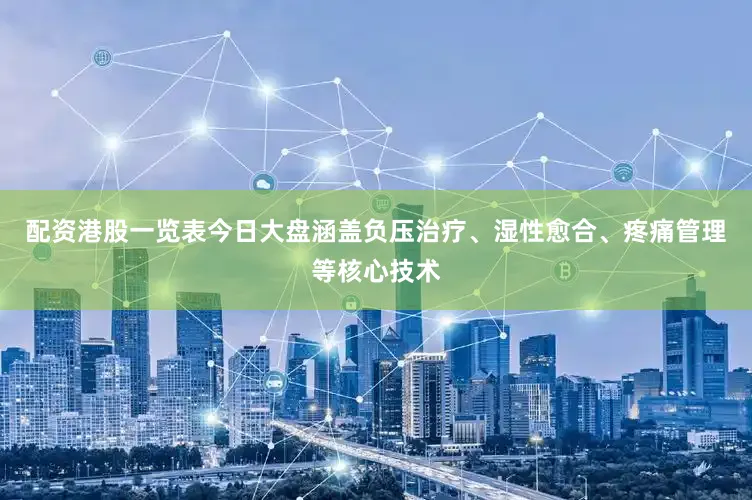 配资港股一览表今日大盘涵盖负压治疗、湿性愈合、疼痛管理等核心技术